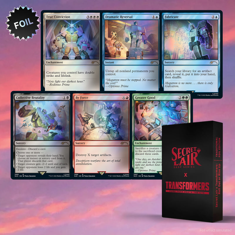 Magic: The Gathering TCG - Secret Lair Drop Series - Transformers: Roll Out or Rise Up - Foil Edition Card Game Wizards of the Coast