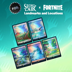 Magic: The Gathering TCG - Secret Lair x Fortnite: Landmarks and Locations - Foil Card Game Wizards of the Coast