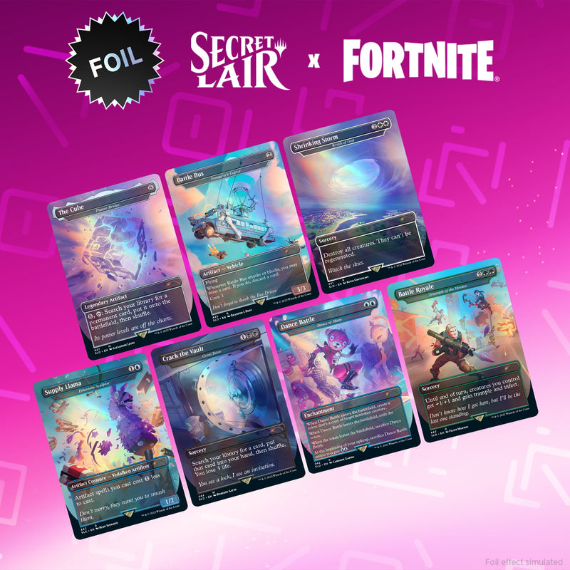 Magic: The Gathering TCG - Secret Lair x Fortnite - Foil Edition Card Game Wizards of the Coast
