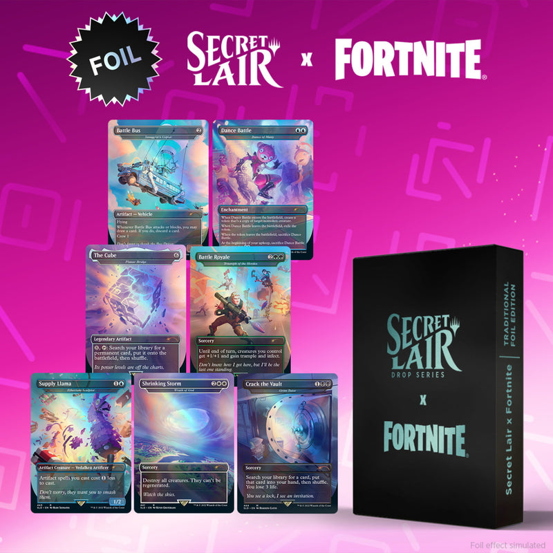 Magic: The Gathering TCG - Secret Lair x Fortnite - Foil Edition Card Game Wizards of the Coast