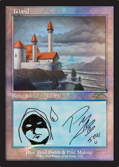 Magic: The Gathering TCG MTG - Secret Lair x Post Malone: The Lands - FOIL Card Game Wizards of the Coast