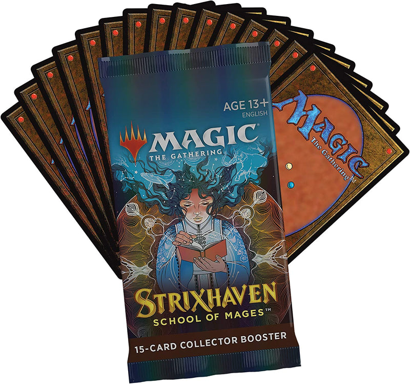 Magic: The Gathering TCG - Strixhaven: School of Mages Collector Booster Box - 12 Packs Card Game Wizards of the Coast