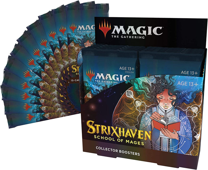 Magic: The Gathering TCG - Strixhaven: School of Mages Collector Booster Box - 12 Packs Card Game Wizards of the Coast