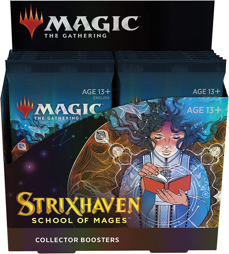 Magic: The Gathering TCG - Strixhaven: School of Mages Collector Booster Box - 12 Packs Card Game Wizards of the Coast