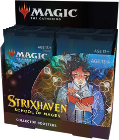 Magic: The Gathering TCG - Strixhaven: School of Mages Collector Booster Box - 12 Packs Card Game Wizards of the Coast