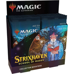 Magic: The Gathering TCG - Strixhaven: School of Mages Collector Booster Box - 12 Packs Card Game Wizards of the Coast