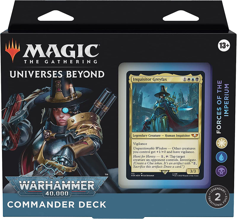 Magic: The Gathering MTG TCG - Universes Beyond: Warhammer 40,000 Commander Complete Deck Bundle Card Game Wizards of the Coast