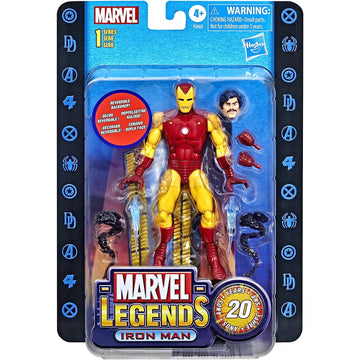 Marvel Legends 20th Anniversary Series 1 Iron Man 6-inch Action Figure Toys & Games Hasbro