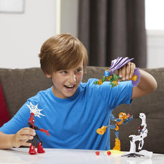 Marvel Spider-Man Bend and Flex Figure 4-Pack - Spider-Man and Anti-Venom Vs. Marvel's Mysterio and Hobgoblin Toys & Games Hasbro