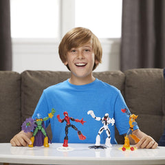 Marvel Spider-Man Bend and Flex Figure 4-Pack - Spider-Man and Anti-Venom Vs. Marvel's Mysterio and Hobgoblin Toys & Games Hasbro