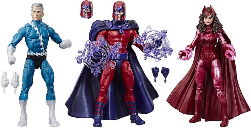 Marvel's X-Men: Legends Series - Family Matters Action Figures 3 Pack w/ Magneto, Quicksilver & Scarlet Witch Toys & Games Hasbro