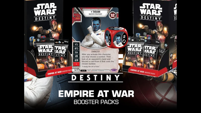 Star Wars Destiny TCG: Empire at War Booster Box - 36 Packs, Dice Included Card Game Disney