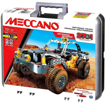 Meccano Motorized Off-Road Truck - 27-in-1 Building Kit Toys & Games Mattel