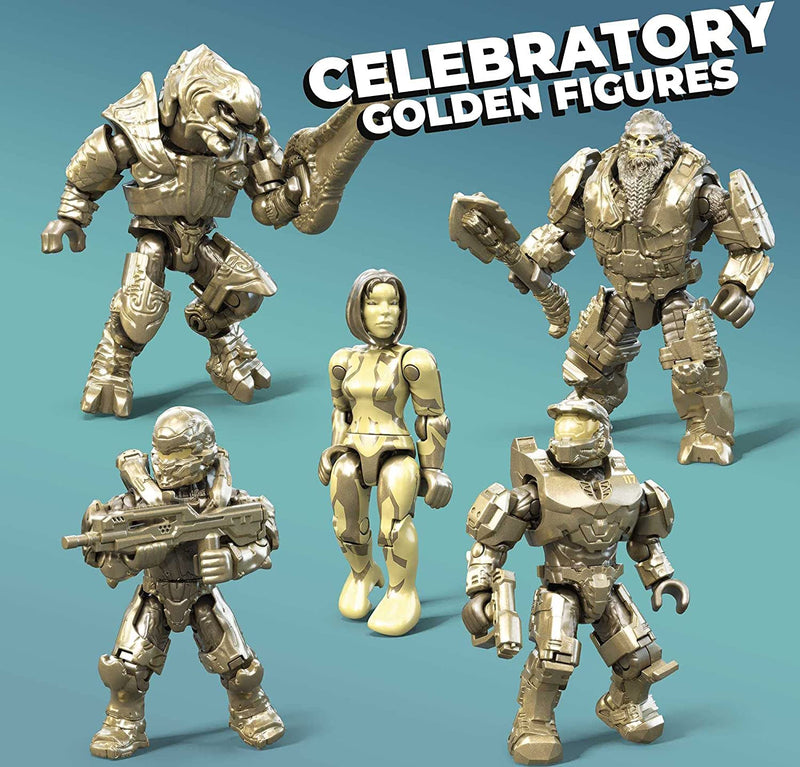 MEGA Halo: 20th Anniversary Character Collector Pack - 352 Piece Building Kit #GYG61 Toys & Games Mattel