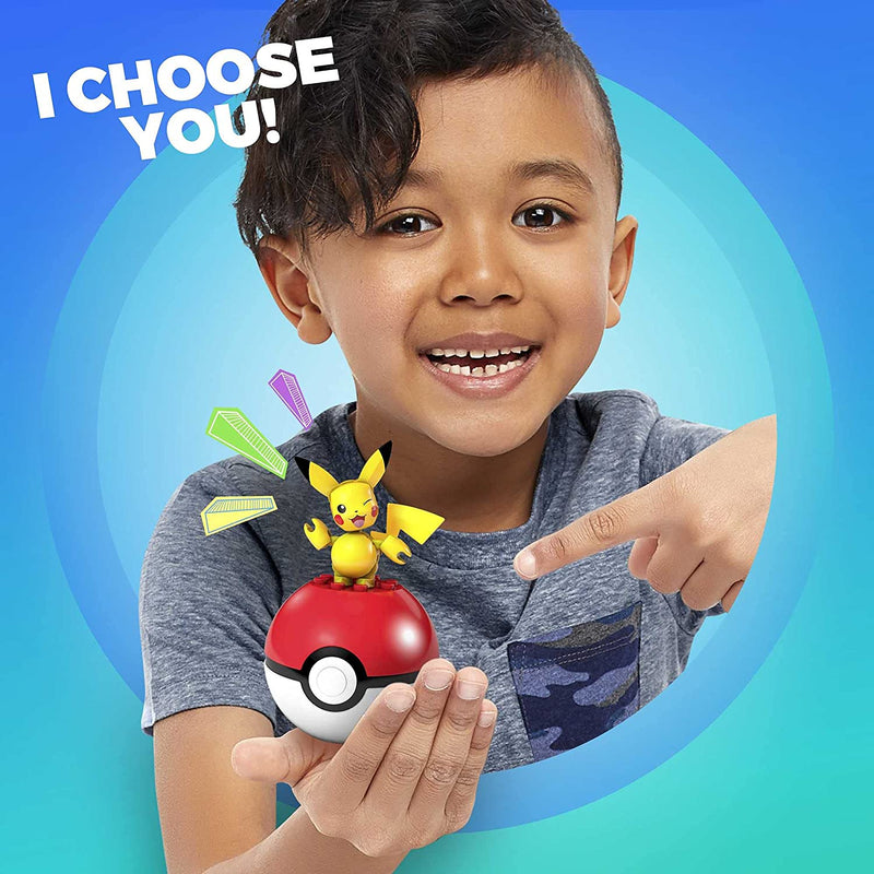 MEGA Pokemon: Pikachu - 16 Piece Building Kit Toys & Games Mattel