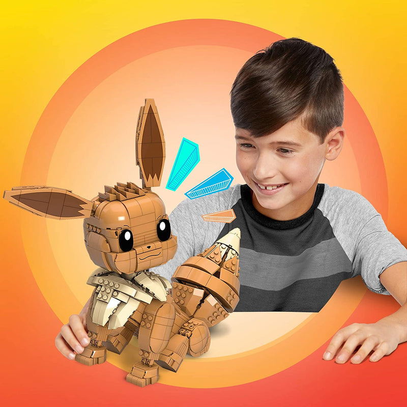 MEGA Pokemon: Jumbo Eevee - 824 Piece Building Set - Articulated and Poseable Toys & Games Mattel