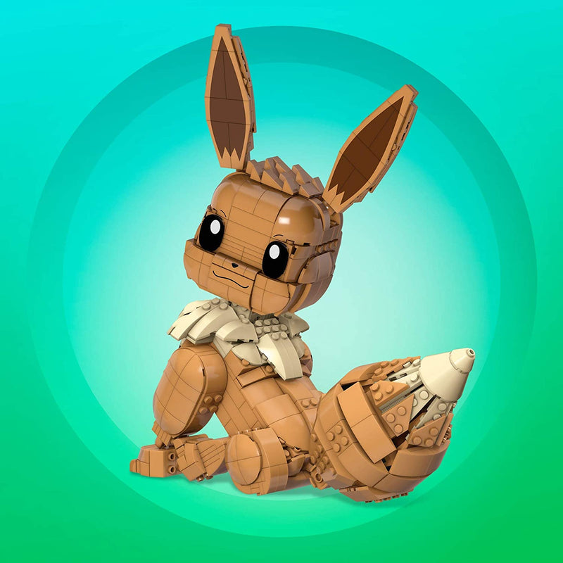 MEGA Pokemon: Jumbo Eevee - 824 Piece Building Set - Articulated and Poseable Toys & Games Mattel