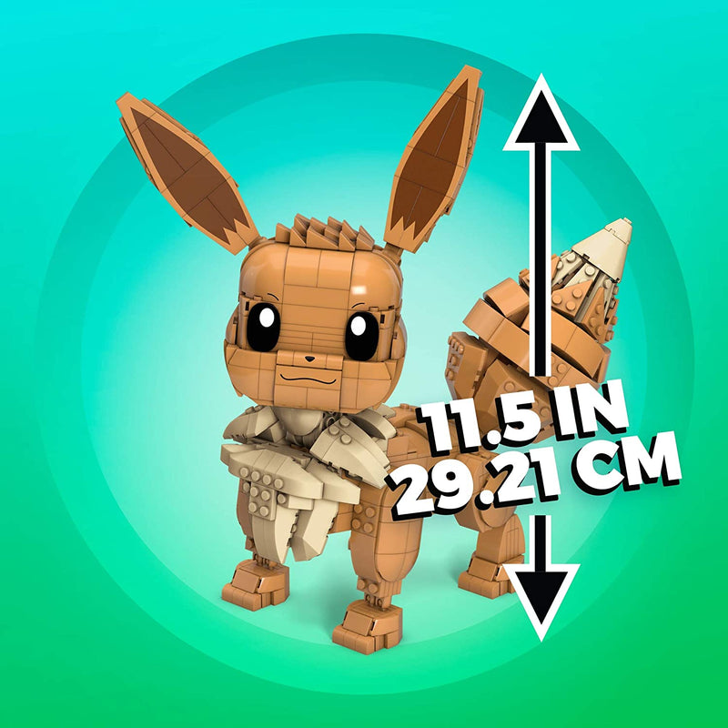 MEGA Pokemon: Jumbo Eevee - 824 Piece Building Set - Articulated and Poseable Toys & Games Mattel