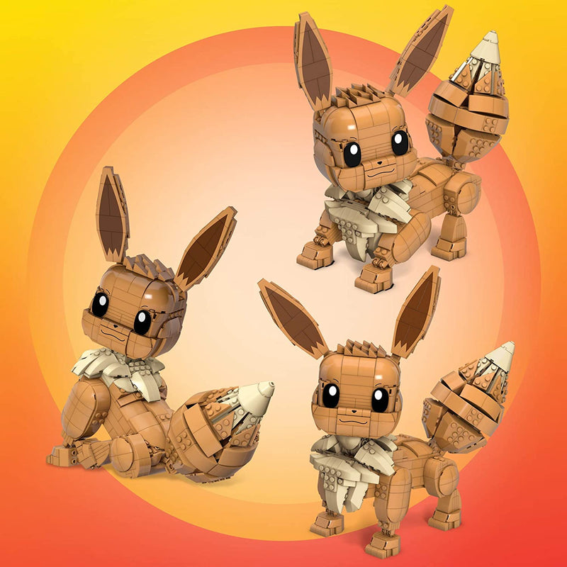 MEGA Pokemon: Jumbo Eevee - 824 Piece Building Set - Articulated and Poseable Toys & Games Mattel