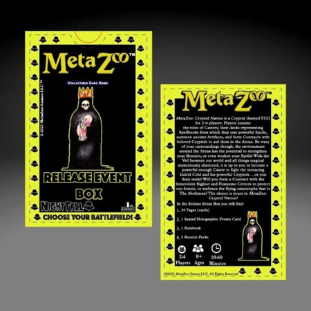 MetaZoo: Cryptid Nation TCG - Nightfall Release Event Box - 1st Edition Card Game MetaZoo