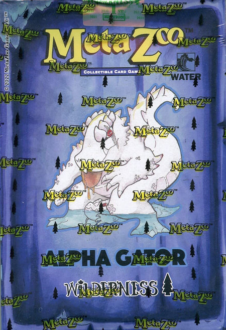 MetaZoo: Cryptid Nation TCG - Wilderness 1st Edition Theme Deck - Alpha Gator Card Game MetaZoo