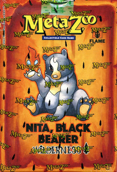 MetaZoo: Cryptid Nation TCG - Wilderness 1st Edition Theme Deck - Nita, Black Bearer Card Game MetaZoo