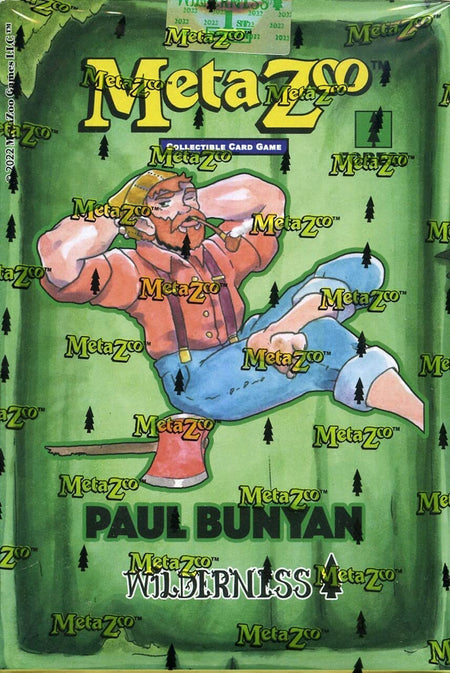 MetaZoo: Cryptid Nation TCG - Wilderness 1st Edition Theme Deck - Paul Bunyan Card Game MetaZoo