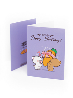 Milk Mocha Bear: My Gift for You Birthday Card House & Home Milk Mocha Bear