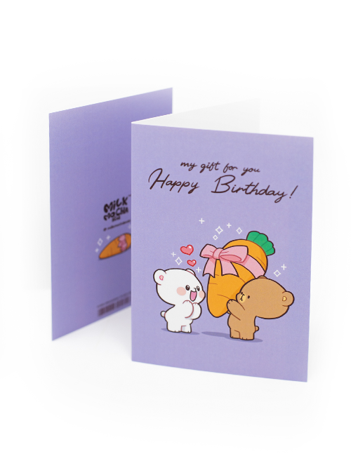 Milk Mocha Bear: My Gift for You Birthday Card House & Home Milk Mocha Bear