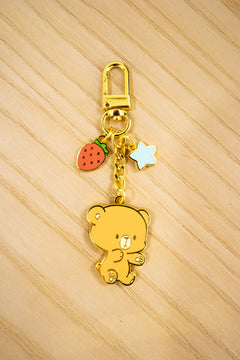 Milk Mocha Bear: Mocha Enamel Keychain House & Home Milk Mocha Bear