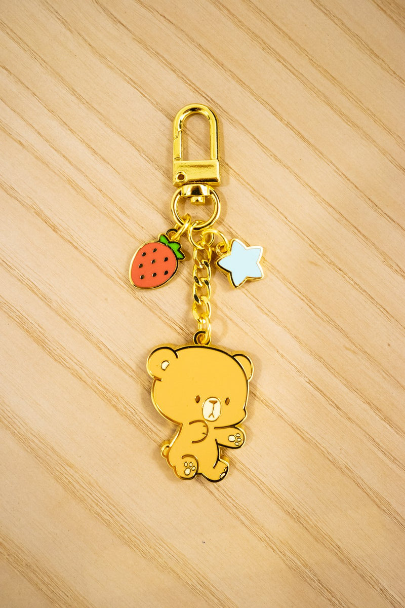 Milk Mocha Bear: Mocha Enamel Keychain House & Home Milk Mocha Bear