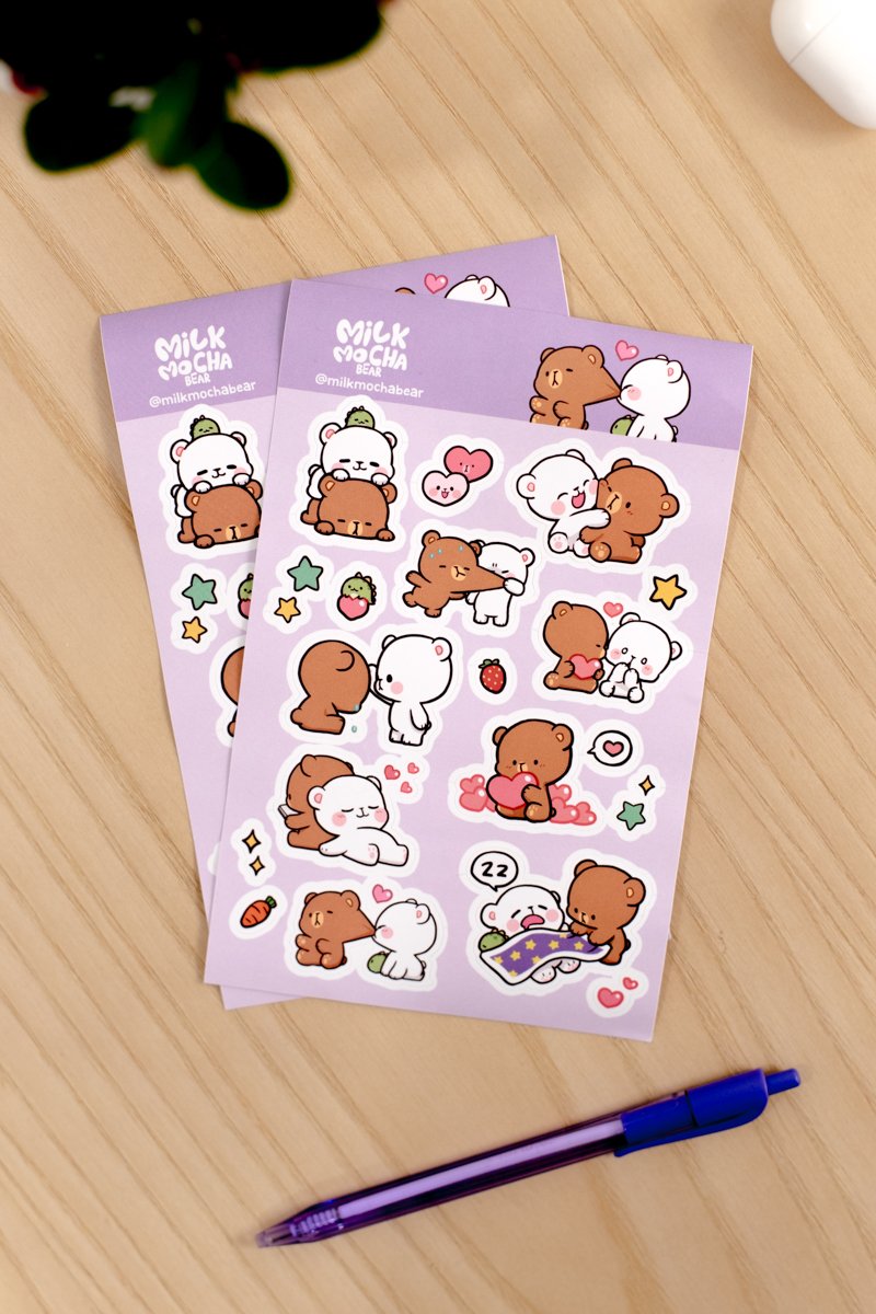 Milk Mocha Bear: Milk & Mocha 2nd Edition Sticker Pack House & Home Milk Mocha Bear