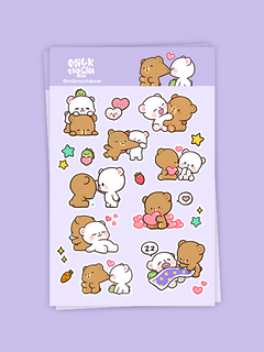 Milk Mocha Bear: Milk & Mocha 2nd Edition Sticker Pack House & Home Milk Mocha Bear