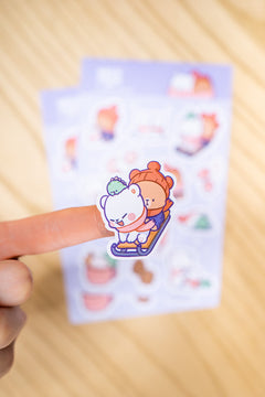 Milk Mocha Bear: Winter Fun Sticker Pack House & Home Milk Mocha Bear