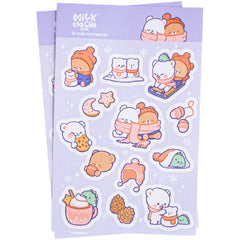 Milk Mocha Bear: Winter Fun Sticker Pack House & Home Milk Mocha Bear