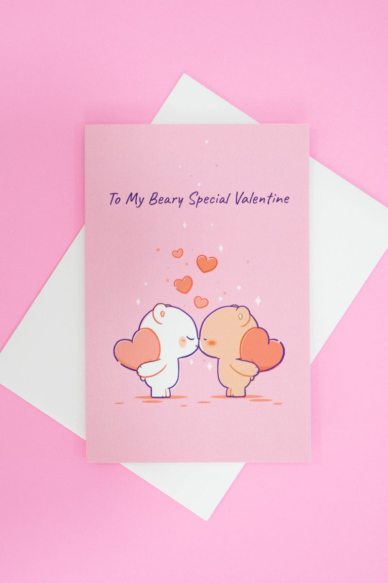 Milk Mocha Bear: Valentine's Day Card - Beary Special House & Home Milk Mocha Bear