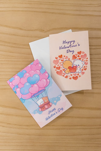 Milk Mocha Bear: Valentine's Day Card - Hearts House & Home Milk Mocha Bear