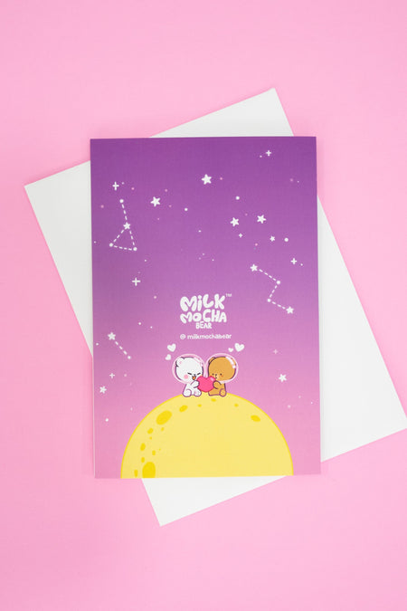 Milk Mocha Bear: Valentine's Day Card - To the Moon and Back House & Home Milk Mocha Bear