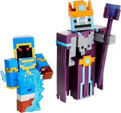 Minecraft Dungeons Stax vs Skeleton Necromancer Figures Toys & Games Mattel