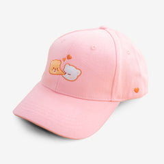 Milk Mocha Bear: Pink Heart Cap Hats Milk Mocha Bear