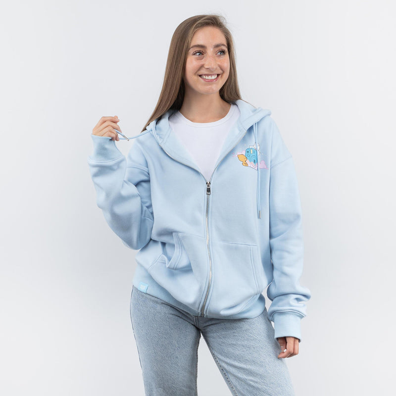 Milk Mocha Bear: Blue Clouds Snapshot Hoodie Hoodies Milk Mocha Bear
