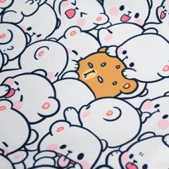 Milk Mocha Bear: Overwhelmed Cross Body Bag Handbags Milk Mocha Bear