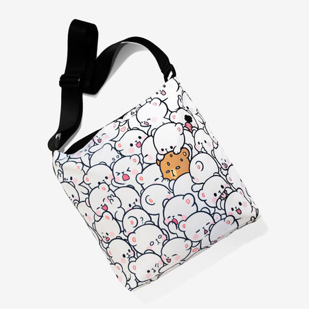 Milk Mocha Bear: Overwhelmed Cross Body Bag Handbags Milk Mocha Bear