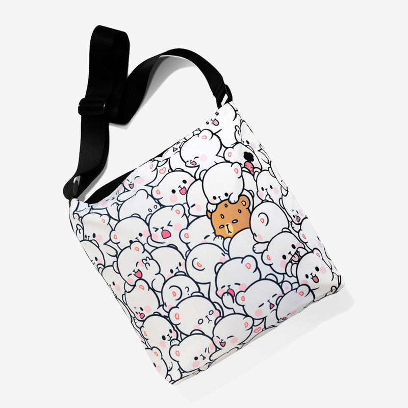 Milk Mocha Bear: Overwhelmed Cross Body Bag Handbags Milk Mocha Bear