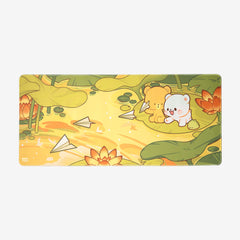 Milk Mocha Bear: Pond Adventure Desk Mat Home Decor Milk Mocha Bear