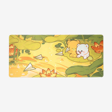 Milk Mocha Bear: Pond Adventure Desk Mat Home Decor Milk Mocha Bear