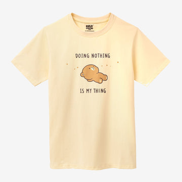 Milk Mocha Bear: Doing Nothing T-Shirt T-Shirts Milk Mocha Bear Yellow XS