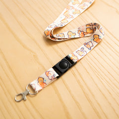 Milk Mocha Bear: Hearts Lanyard Lanyards Milk Mocha Bear