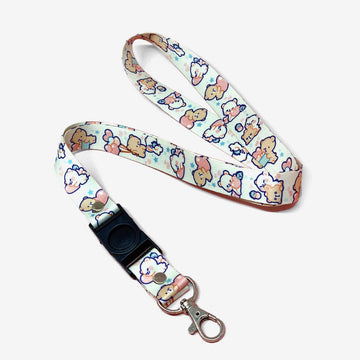 Milk Mocha Bear: Hearts Lanyard Lanyards Milk Mocha Bear