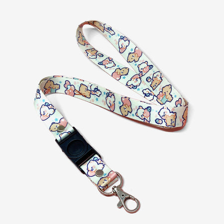 Milk Mocha Bear: Hearts Lanyard Lanyards Milk Mocha Bear